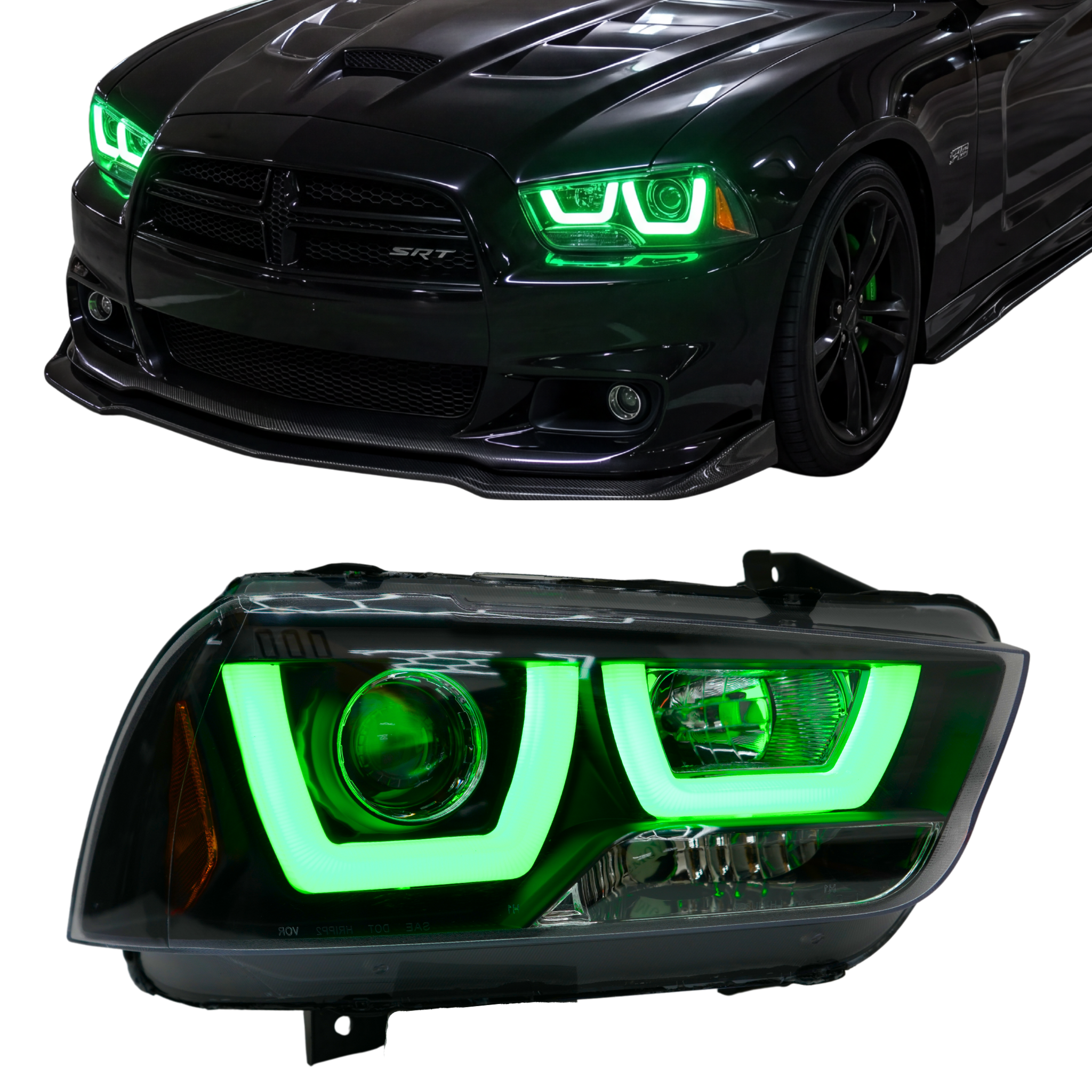 Dodge Charger Spec-D Multicolor Flow DRL Boards (2011–2014)