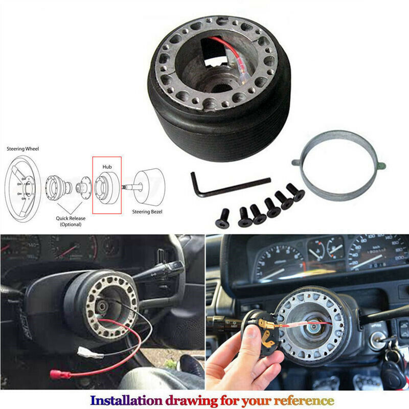 BW Rose Steering Wheel + Hub Adapter Kit For Toyota Pickup, Corolla, 4Runner, MR2, Camry