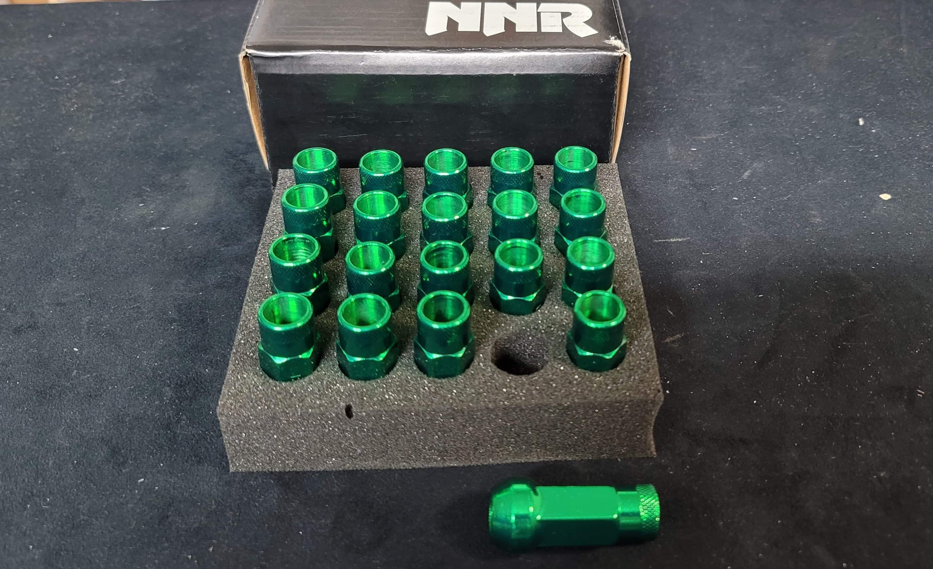 NNR Steel Extended Wheel Lug Nuts Open Ended 49mm 20pcs