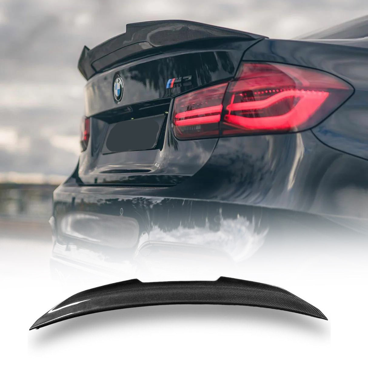 BMW F80 M3 & F30 PSM Trunk Spoiler - Carbon Fiber