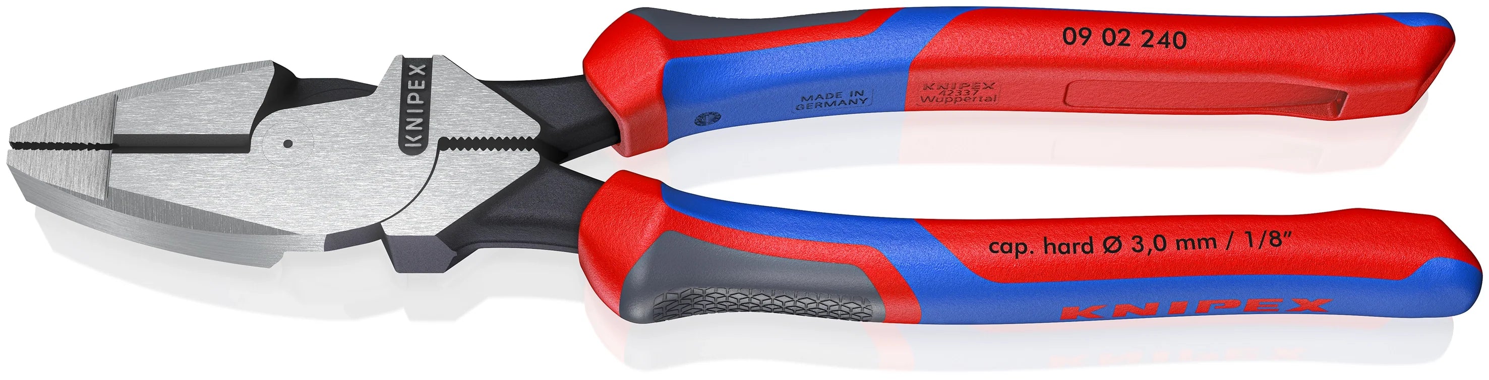 KNIPEX 9-1/2" High-Leverage Lineman's Pliers New England Head with KNIPEXTEND Handles (09 02 240)