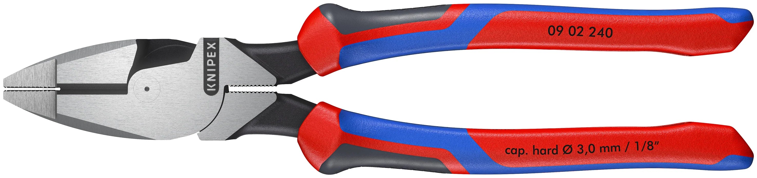 KNIPEX 9-1/2" High-Leverage Lineman's Pliers New England Head with KNIPEXTEND Handles (09 02 240)