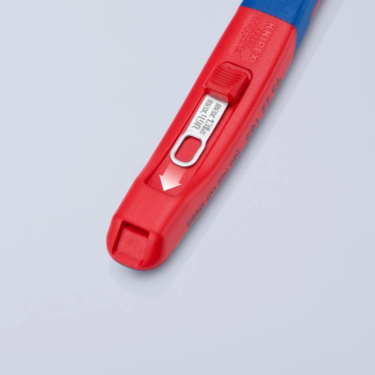 KNIPEX 8" Forged Wire Stripper 20-10 AWG with KNIPEXTEND Comfort Handles (13 72 8)