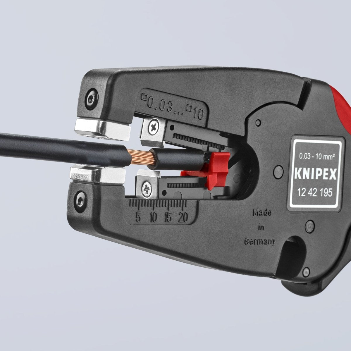 Knipex Automatic Wire Strippers 8-32 AWG 7 3/4" 12 42 195
