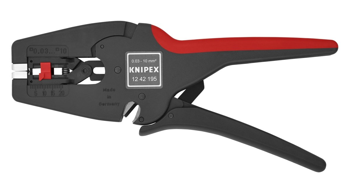 Knipex Automatic Wire Strippers 8-32 AWG 7 3/4" 12 42 195
