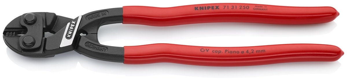 Knipex CoBalt® XL High Leverage Compact Bolt Cutters 10" 71 31 250